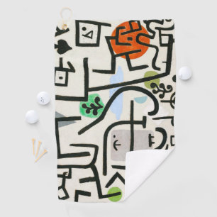 Serviette De Golf Paul Klee Rich Harbour Expressionnisme Abstrait