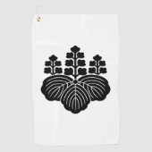 Serviette De Golf Paulownia avec 5-7 fleurs (Devant)