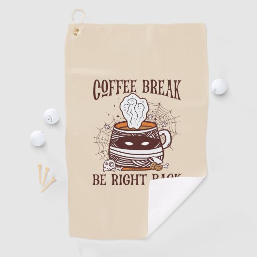 Serviette De Golf Pause café - Thème Halloween (En situation)