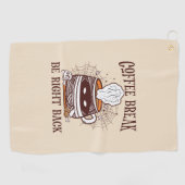 Serviette De Golf Pause café - Thème Halloween (Horizontal)