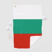 Serviette De Golf pavillon de la Bulgarie (En situation)