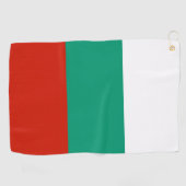Serviette De Golf pavillon de la Bulgarie (Horizontal)