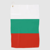 Serviette De Golf pavillon de la Bulgarie (Devant)