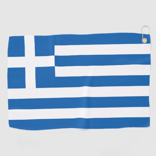 Serviette De Golf pavillon de la Grèce (Horizontal)