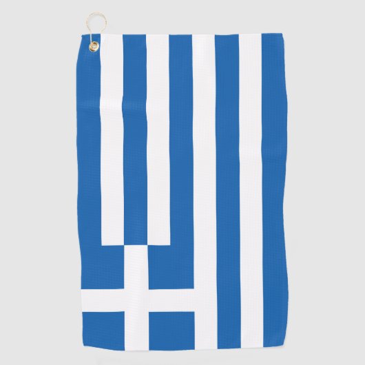 Serviette De Golf pavillon de la Grèce (Devant)