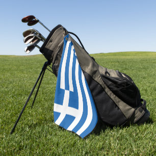 Serviette De Golf pavillon de la Grèce