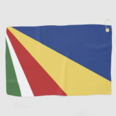 Serviette De Golf pavillon des Seychelles (Horizontal)