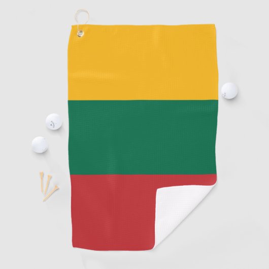 Serviette De Golf pavillon lituanien (En situation)