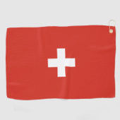 Serviette De Golf pavillon suisse (Horizontal)