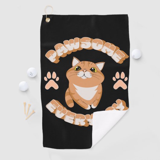 Serviette De Golf Pawsome tous les jours (En situation)