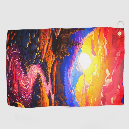 Serviette De Golf Paysage Ai (Horizontal)