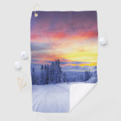 Serviette De Golf Paysage hivernal (En situation)