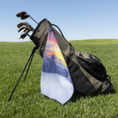 Serviette De Golf Paysage hivernal (Vert)