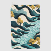 Serviette De Golf Paysage moderne (Devant)
