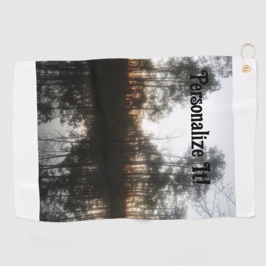 Serviette De Golf Paysage rustique CN Sunrise (Horizontal)