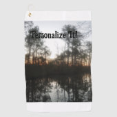 Serviette De Golf Paysage rustique CN Sunrise (Devant)