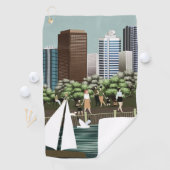 Serviette De Golf Paysage urbain (En situation)