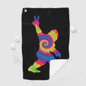 Serviette De Golf Peace Love Bigfoot - Amateurs de Bigfoot (En situation)