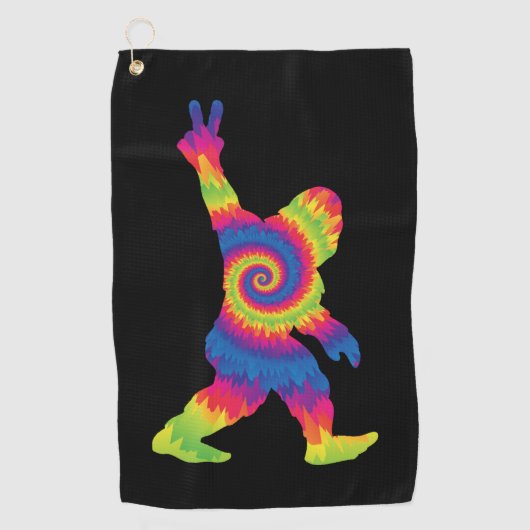 Serviette De Golf Peace Love Bigfoot - Amateurs de Bigfoot (Devant)