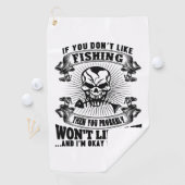 Serviette De Golf Pêche amusante (En situation)
