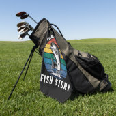 Serviette De Golf Pêche Même Jésus avait une histoire de poisson Bas (Vert)