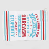 Serviette De Golf Pêcheur Funny Sarcasme nouveauté Humour cadeau (Horizontal)