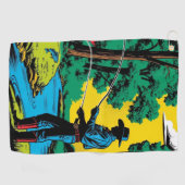 Serviette De Golf Pêcheur sur la rive (Horizontal)