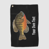Serviette De Golf Pêcheuse de l'espèce Bluegill Bream (Devant)
