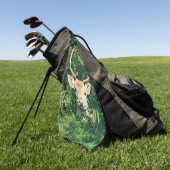 Serviette De Golf Peek a Deer (Vert)