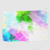 Serviette De Golf peinture Abstraite à l'aquarelle (Horizontal)