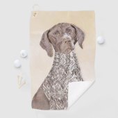 Serviette De Golf Peinture allemande d'indicateur aux cheveux courts (En situation)