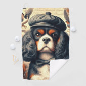 Serviette De Golf Peinture Cavalier King Charles Spaniel (En situation)