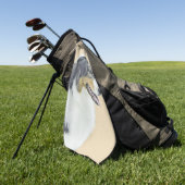 Serviette De Golf Peinture de berger australien - Art original de ch (Vert)