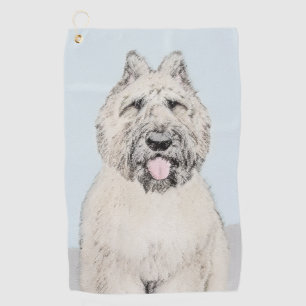 Serviette De Golf Peinture de Bouvier des Flandres - Art original de