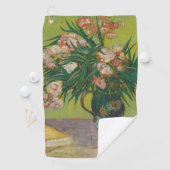 Serviette De Golf peinture de fleur d'oléandre de Vincent Van Gogh (En situation)