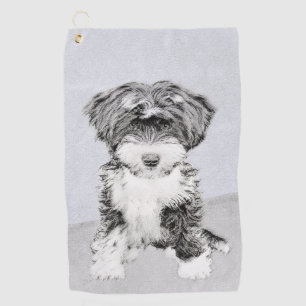 Serviette De Golf Peinture de Terrier Tibétain - Art de Chien Origin