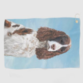Serviette De Golf Peinture espagnole Springer anglaise Peinture orig (Horizontal)