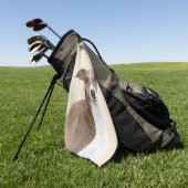 Serviette De Golf Peinture grecque italienne - Belle peinture origin (Vert)