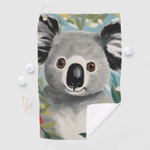 Serviette De Golf Peinture Koala (En situation)