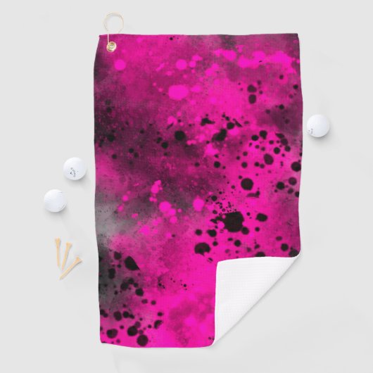 Serviette De Golf Peinture rose (En situation)