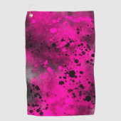 Serviette De Golf Peinture rose (Devant)