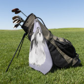 Serviette De Golf Peinture Shih Tzu - Cute Original Chien Art (Vert)