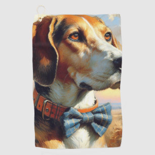 Serviette De Golf Peinture vintage en anglais Foxhound