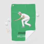 Serviette De Golf Pelouse Bowls (En situation)