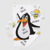 Serviette de golf Penguin Bumblebee #1 Papa (En situation)