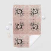 Serviette De Golf Penser Pastel Twists Golf Serviette (En situation)