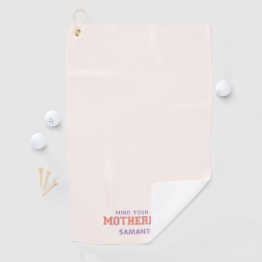 Serviette De Golf Pensez À Votre Propre Maternité (En situation)