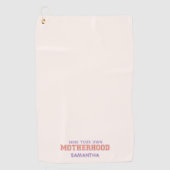 Serviette De Golf Pensez À Votre Propre Maternité (Devant)