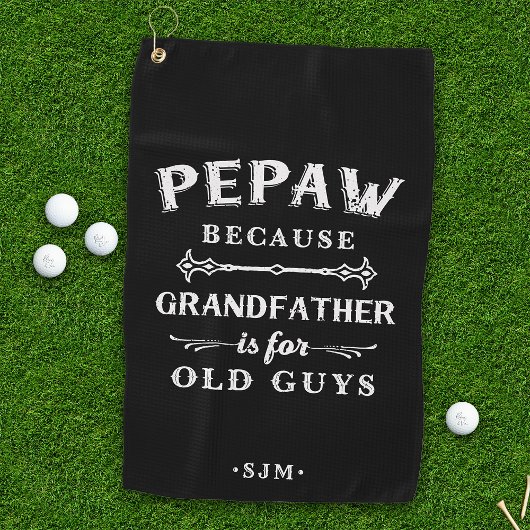 Serviette De Golf Pepaw | Grand-père est pour les vieux