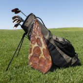 Serviette De Golf Pepperoni Pizza (Vert)